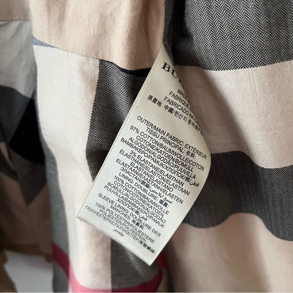 Burberry Brit Double Breasted Peplum Trench Tan - Picture 7 of 10